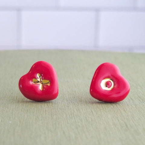 PREORDER Heart XO Earrings