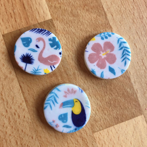 Tropical Magnet Set of 3