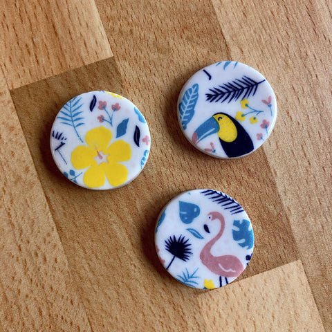 Tropical Magnet Set of 3