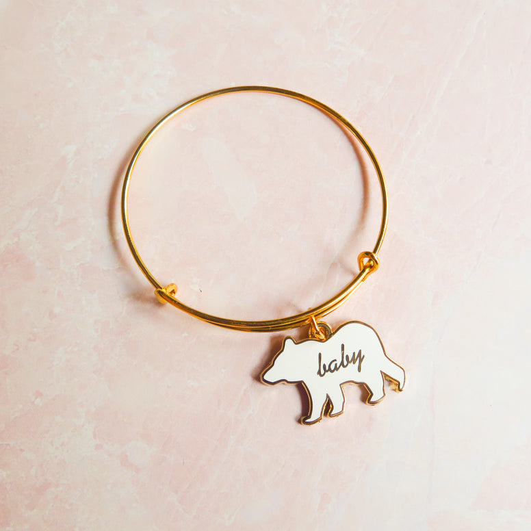 Enamel Baby Bear Bracelet