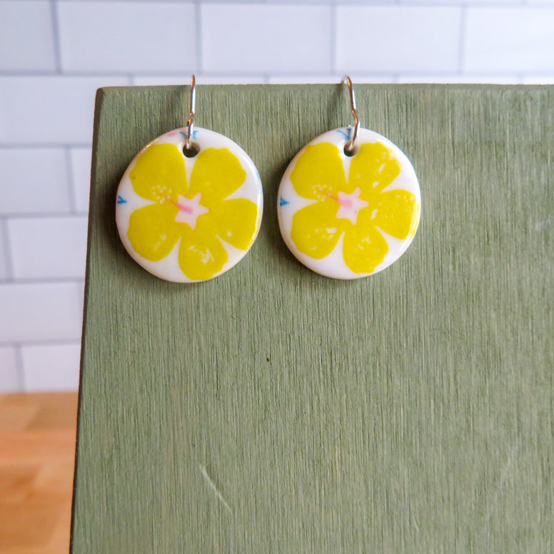 Tropical Flower Earrings