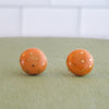 Circle Polka Dot Gold Earrings