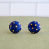 Circle Polka Dot Gold Earrings