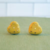 Heart Gold Polka Dots Earrings