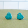 Heart Silver Polka Dots Earrings