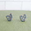 Ohio Gold Polka Dot Earrings
