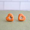 Heart XO Earrings in Silver