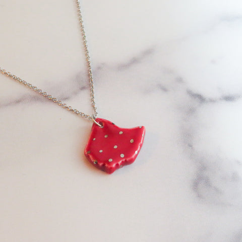 Ohio Large Silver Polka Dot Necklace