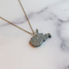 Large West Virginia Silver Polka Dot Necklace