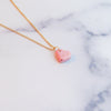 Heart Polka Dot Gold Necklace