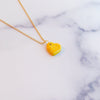 Heart Polka Dot Gold Necklace