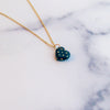 Heart Polka Dot Gold Necklace
